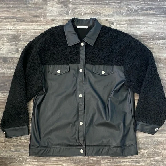 12th Tribe Black Leather Jacket - Picture 5 of 13